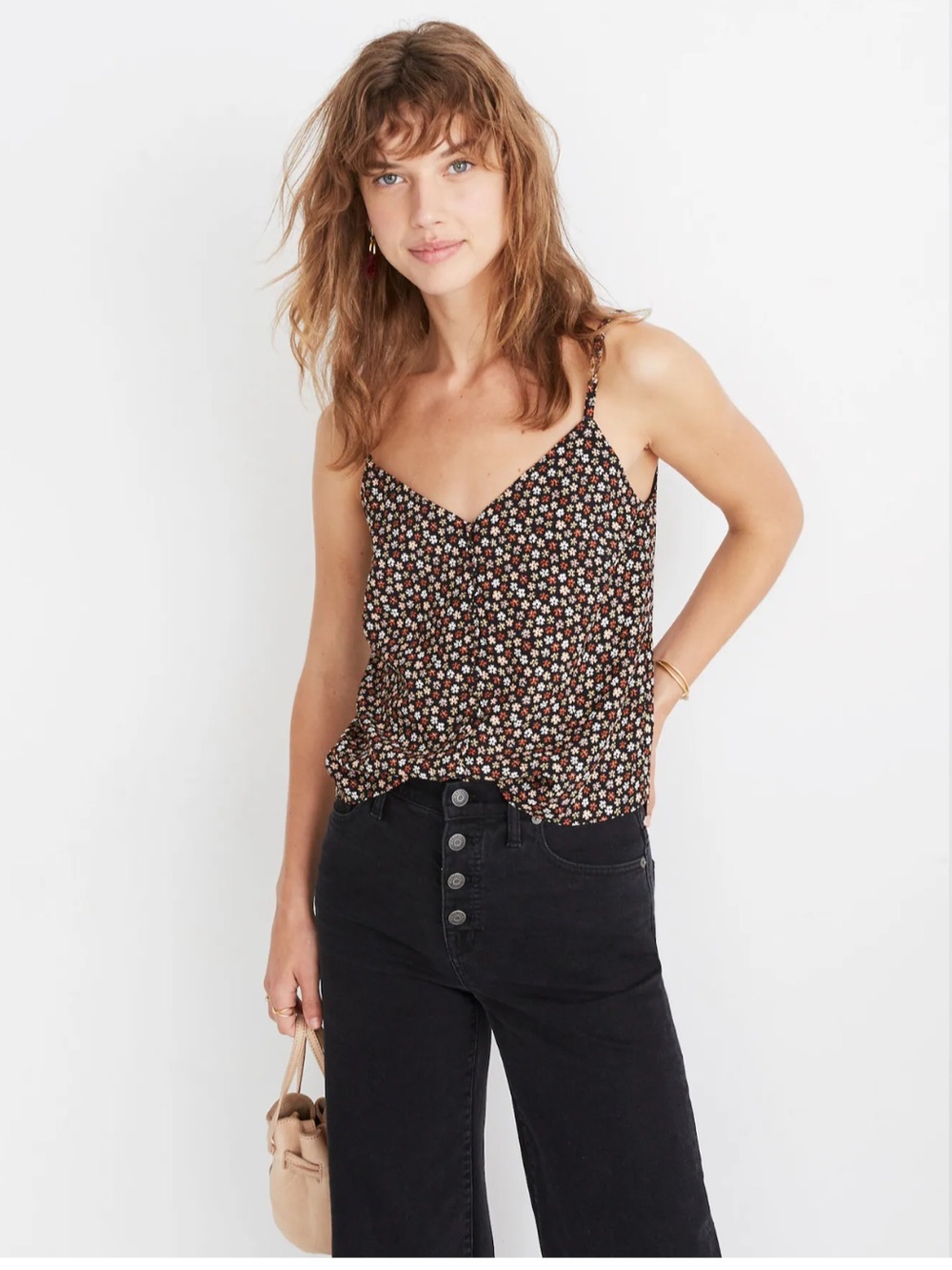 Madewell Button Down Cami in Petite Blooms